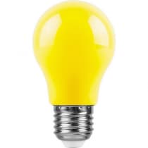 Лампа светодиодная FERON LB-375, A50 (шар), 3W 230V E27 (желтый) 25921