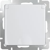 Розетка с заземлением со шторками и крышкой Werkel WL01-SKGSC-01-IP44 белая 4690389045639