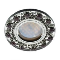 Встраиваемый светильник Ecola MR16 DL1660 GU5.3 Glass хром/прозрачный/аметист FP16RNECB