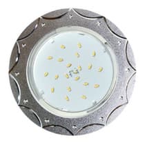 Ecola GX53 H4 DL5384 светильник встраив. без рефл. Звезда матовый Хром/Алюм 20x110 (к+) FC5384ECB