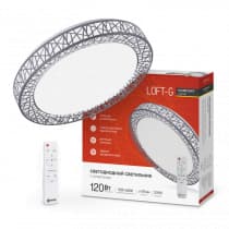 Светильник светодиодный IN HOME COMFORT Loft-G 120Вт 230В 3000-6500K 9600Лм 500x100мм с пультом ДУ 4690612041889