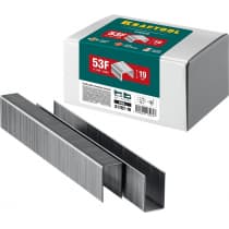 KRAFTOOL 19 мм скобы для степлера плоские тип 53F, 5000 шт 31787-19