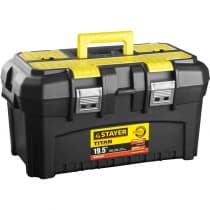Ящик для инструментов TITAN-19 STAYER 490 x 262 x 250 мм (19"), пластиковый 38016-19