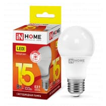 Лампа светодиодная LED-A60-VC 15Вт 230В Е27 3000К 1350Лм IN HOME 4690612020266