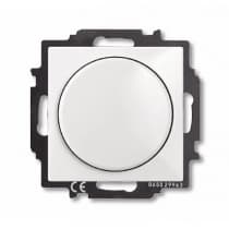 Светорегулятор поворотно-нажимной 60-400 Вт для л/н ABB BJB Basic 55 Белый