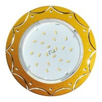 Ecola GX53 H4 DL5384 светильник встраив. без рефл. Звезда матовое Золото/Алюм 20x110 (к+) FG5384ECB