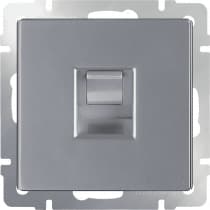 Розетка телефонная RJ-11 Werkel WL06-RJ-11 серебряный 4690389053924