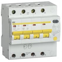Дифференциальный автоматический выключатель IEK АД14S 4Р 50А 100мА MAD13-4-050-C-100