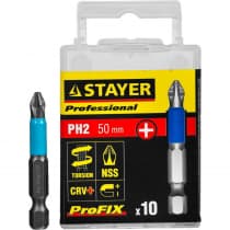 Биты STAYER PH2, 50 мм, 10 шт 26203-2-50-10_z01