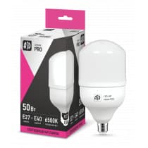 Лампа светодиодная LED-HP-PRO 50Вт 230В Е27 с адаптером E40 6500К 4500Лм ASD 4690612011967