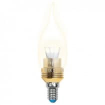 Лампа светодиодная Uniel LED CW37P 5W WW E14 CL 10059