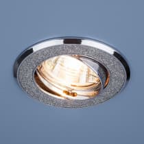 Встраиваемый светильник Elektrostandard 611A серебро блеск/хром