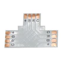 Ecola LED strip connector гибкая соед. плата T для зажимного разъема 4-х конт. 10 mm SC41FTESB