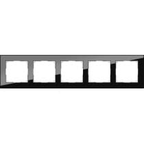 Рамка на 5 постов Werkel Favorit WL01-Frame-05 черный 4690389063435