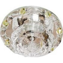 Светильник потолочный встраиваемый FERON 1580, декоративный JCD9 G9, прозрачный 28437