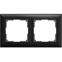 Рамка на 2 поста Werkel Fiore WL14-Frame-02 черный матовый 4690389109102