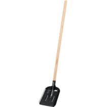 Совковая лопата с ребрами жесткости ЗУБР ПРОФИ-5, ЛСП, деревянный черенок, 1450 мм 39457