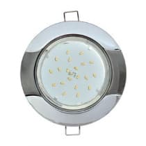 Встраиваемый светильник Ecola GX53 H4 9012 хром-черный хром FF71H4ECB