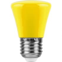 Лампа светодиодная FERON LB-372, C45 (колокольчик), 1W 230V E27 (желтый) 25935