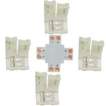 Коннектор для светодиодной ленты 5050 Ecola LED Strip Connector жесткий X SC21UXESB