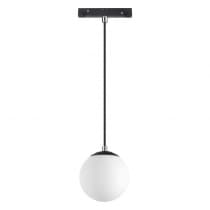 Трековый св-ник для низков.шинопровода IP20 LED 4000К 10W 48V FLUM 358472 SHINO 029 черн/белый шар