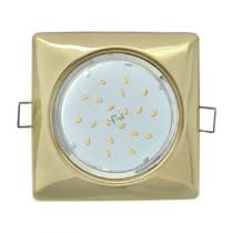 Встраиваемый светильник Ecola GX53 H4 Square золото FG53S4ECB