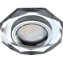 Встраиваемый светильник Ecola MR16 DL1652 GU5.3 Glass хром/прозрачный FC1652EFF