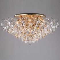 Люстра хрустальная Eurosvet Crystal 10081/12 золото/прозрачный хрусталь Strotskis