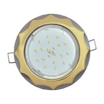 Встраиваемый светильник Ecola GX53 H4 Звезда золото-серебро FD81H4ECB