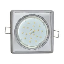 Встраиваемый светильник Ecola GX53 H4 Square хром FC53S4ECB
