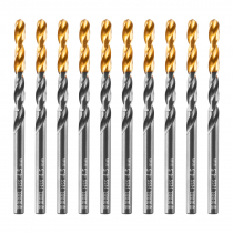 Сверло по металлу, 4,5 мм, HSS-Tin, Golden Tip, 10 шт. Denzel 717211