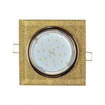 Встраиваемый светильник Ecola GX53 H4 5311 Glass золото/золотой блеск FQ53SNECH