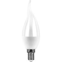 Лампа светодиодная FERON LB-97, C37T (свеча на ветру), 7W 230V E14 4000К 25761