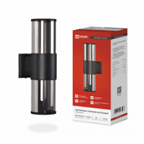 Светильник уличный настенный двусторонний IN HOME НБУ SMOKY-2хA60-BL алюминиевый черный IP54 4690612052908