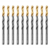 Сверло по металлу, 5,5 мм, HSS-Tin, Golden Tip, 10 шт. Denzel 717214