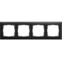 Рамка на 4 поста Werkel Fiore L14-Frame-04 черный матовый 4690389109188