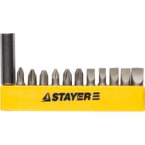 Набор бит с адаптером STAYER 12 шт. 2609-H12_z01