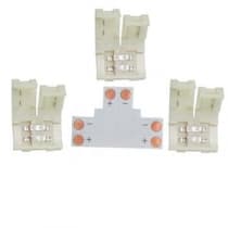 Коннектор для светодиодной ленты 2835/3528 Ecola LED Strip Connector жесткий T SC28UTESB