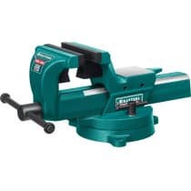 Кованые стальные тиски KRAFTOOL FORGE-130/150 с регулировкой компенсации люфта 32700-150