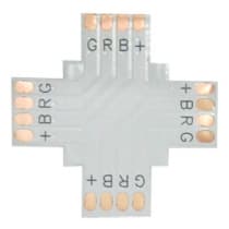 Ecola LED strip connector гибкая соед. плата X для зажимного разъема 4-х конт. 10 mm SC41FXESB