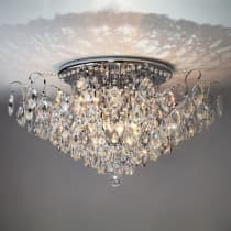 Люстра хрустальная Eurosvet Crystal 10081/12 хром/прозрачный хрусталь Strotskis