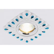 Точечный светильник Ambrella Дизайн С Узором И Орнаментом Гипс D5550 W/GR
