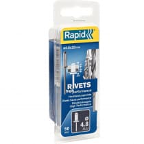 Заклепки из алюминия RAPID 4.8 x 20 мм, 50 шт., 5000391