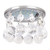 Встраиваемый светильник Ecola MR16 CR1002 GU5.3 Glass хром/прозрачный FB16RVECB