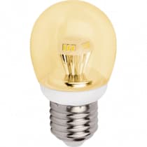 Лампа светодиодная Ecola globe LED 4,2W G45 220V E27 золотистый прозрачный шар искристая пирамида (композит) 84x45 K7AG42ELC