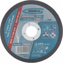 Круг отрезной по металлу, 125 х 1,2 х 22 мм Gross 74369