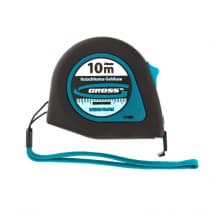 Рулетка Ergonomisch, 10 м x 25 мм, магнитный обрезиненный зацеп Gross 31105