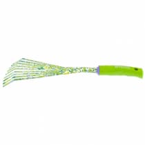 Грабли веерные 9 - зубые, 130 х 415 мм, стальные, пластиковая рукоятка, Flower Green, Palisad 620425