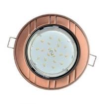 Встраиваемый светильник Ecola GX53 H4 9011 черненая медь FP51H4ECB