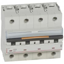 Legrand DX3 Автоматический выключатель 4P 63A (С) 25kA 409800